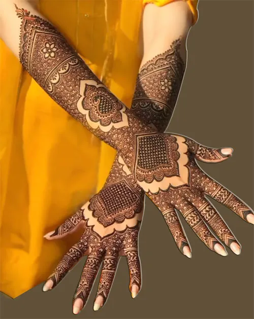 Bridal Simple Mehndi Design Picture