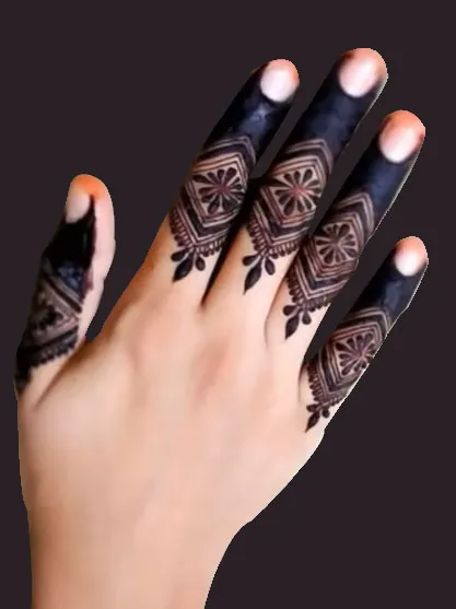 Gorgeous finger mendi designs