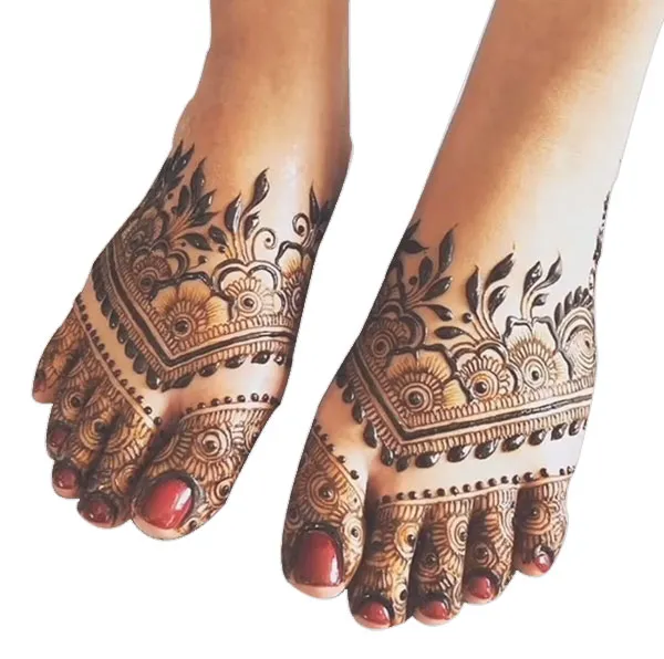 Simple Foot Mehndi Design