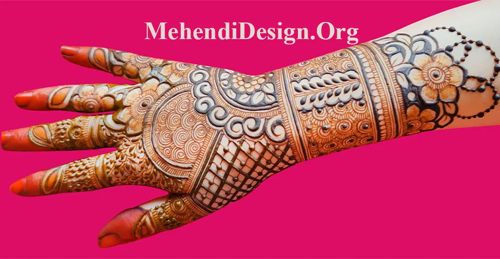 Arabic royal front hand mehndi design