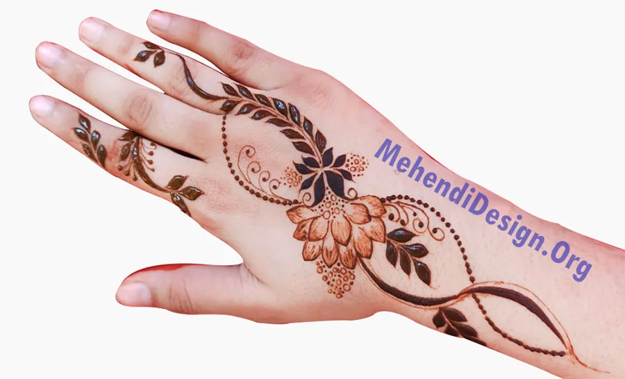Beautiful front hand mehndi designs for beginners