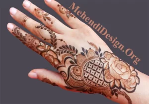 Instagram royal front hand mehndi design