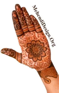 Royal front hand mehndi design easy