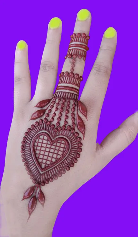 Henna simple মেহেদি ডিজাইন