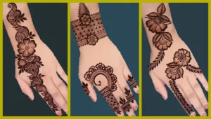 Pakistani back hand mehndi design