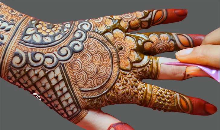 Traditional Back Hand Mehndi Designs