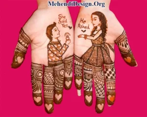 Best Propose Day Special Mehndi Design photo photo and picture