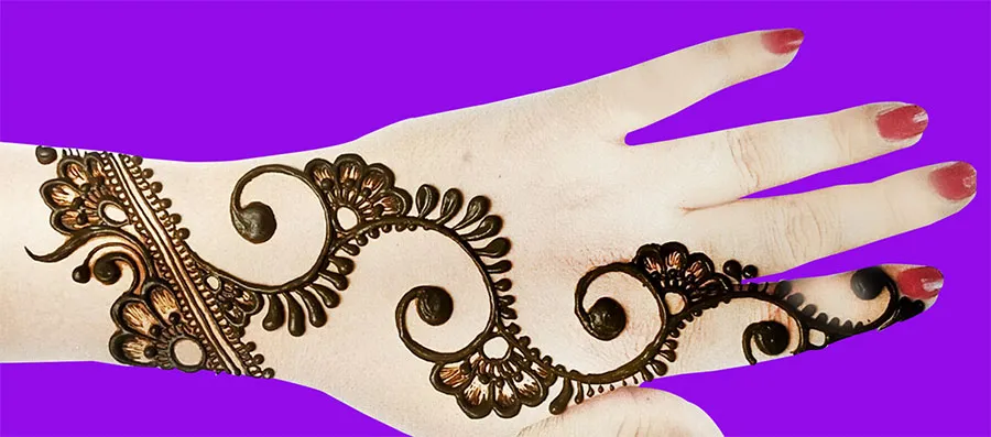 Henna মেহেদি ডিজাইন ছবি সহজ