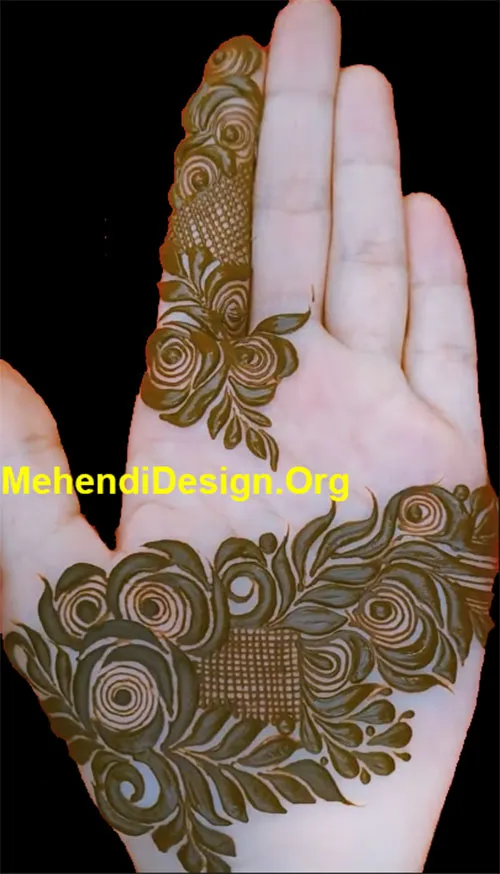 Khafif Mehndi Design Front Side