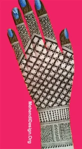 Zig Zag Mehndi Design Back Hand Photo photo and picture