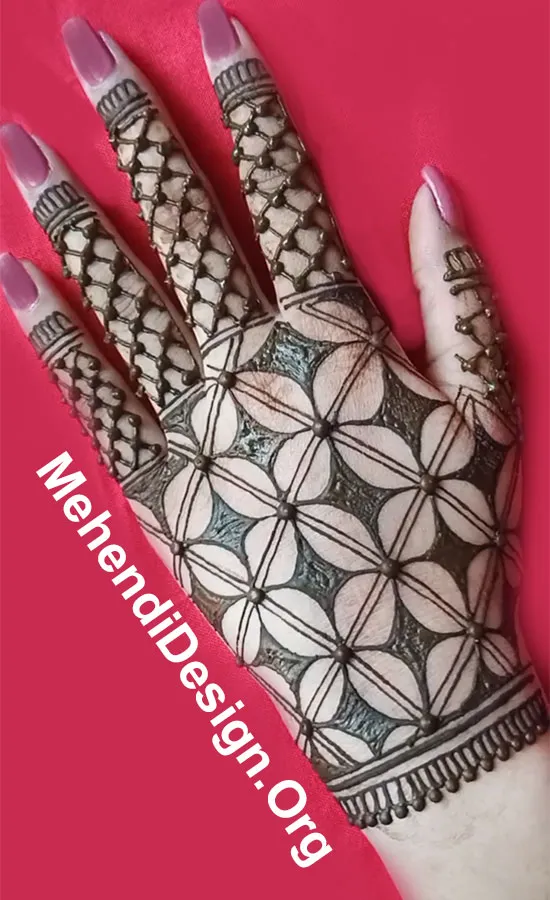 Zig Zag Mehndi Design for Beginners photo and picture