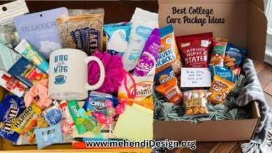 Best College care package ideas shown in a cozy box filled with snacks, a warm blanket, and a handwritten note, evoking feelings of home and comfort