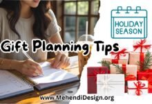 Holiday gift planning tips in action—a person calmly writes in a gift planner at a sunlit wooden table in August, with iced coffee setting a relaxed vibe