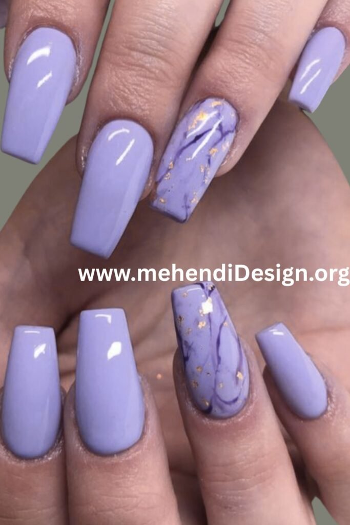 Image of Icy Lilac Nails for Soft Fall Aesthetic Icy Lilac Nails for Soft Fall Aesthetic