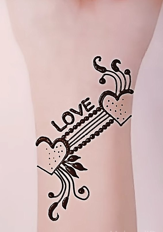 Image of Minimal Berries Mehndi Bracelet tattoo art Minimal Berries Mehndi Bracelet tattoo art