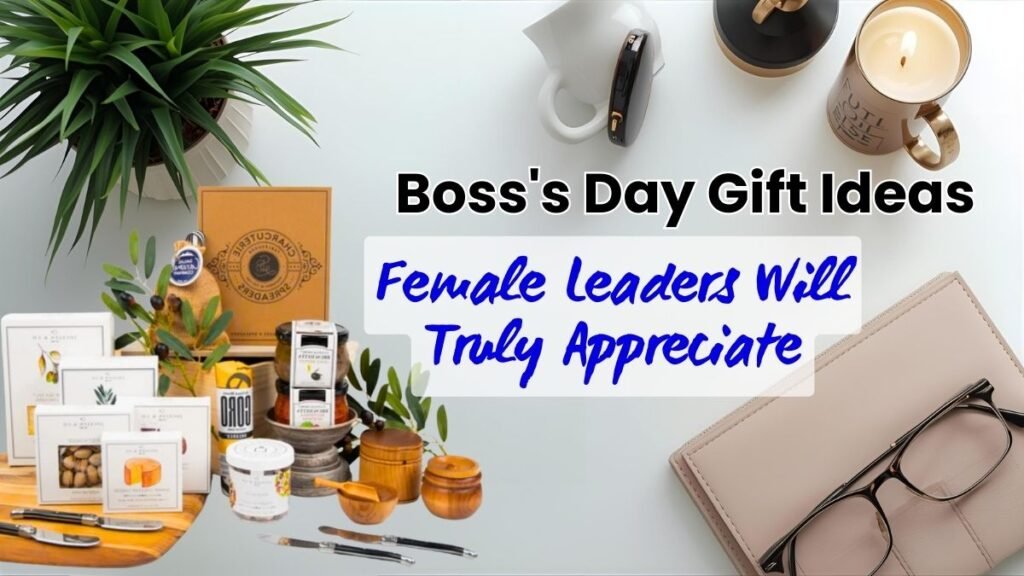Best collection of 20+ elegant boss's day gift ideas for a female boss on a desk. Unique & creative boss's day gift ideas female.