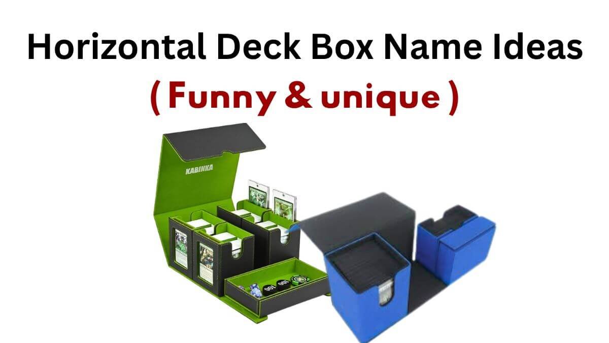 Horizontal Deck Box Name Ideas (Funny and unique)