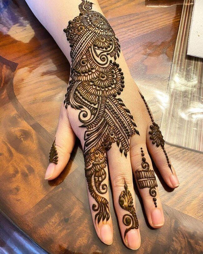 Mahandi dijain Photo simple Back Hand 8