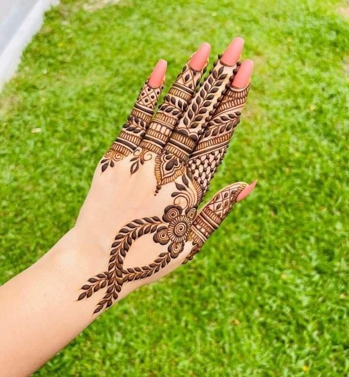 Mahandi dijain Photo simple Back Hand 9