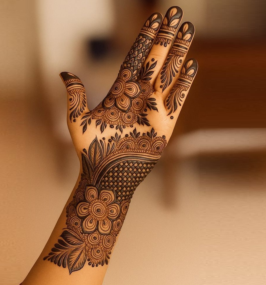 royal front hand mehndi design 2 royal front hand mehndi design 2