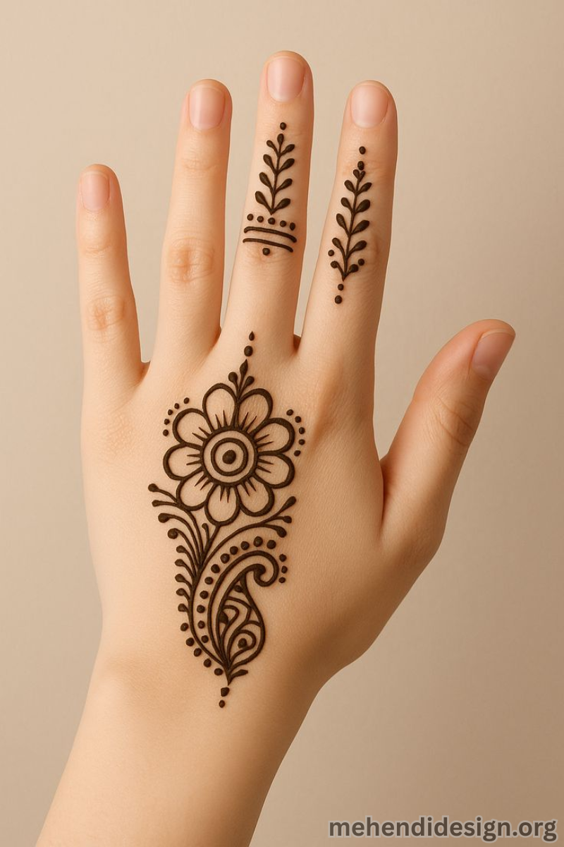 নরমাল মেহেদী ডিজাইন ছবি