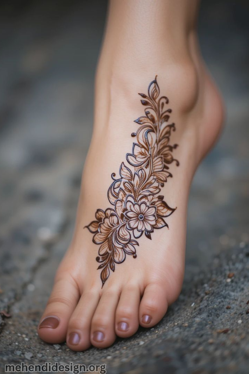 পায়ের মেহেদী ডিজাইন ছবি