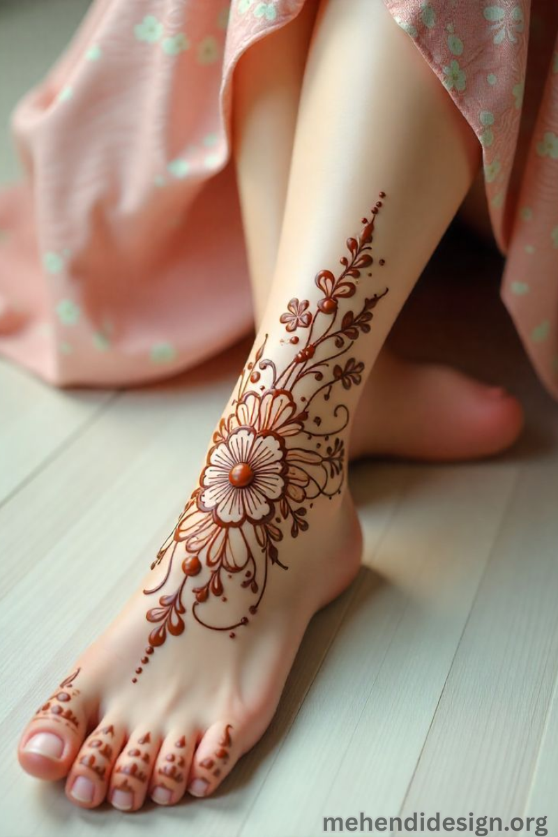 পায়ের মেহেদী ডিজাইন পিকচার