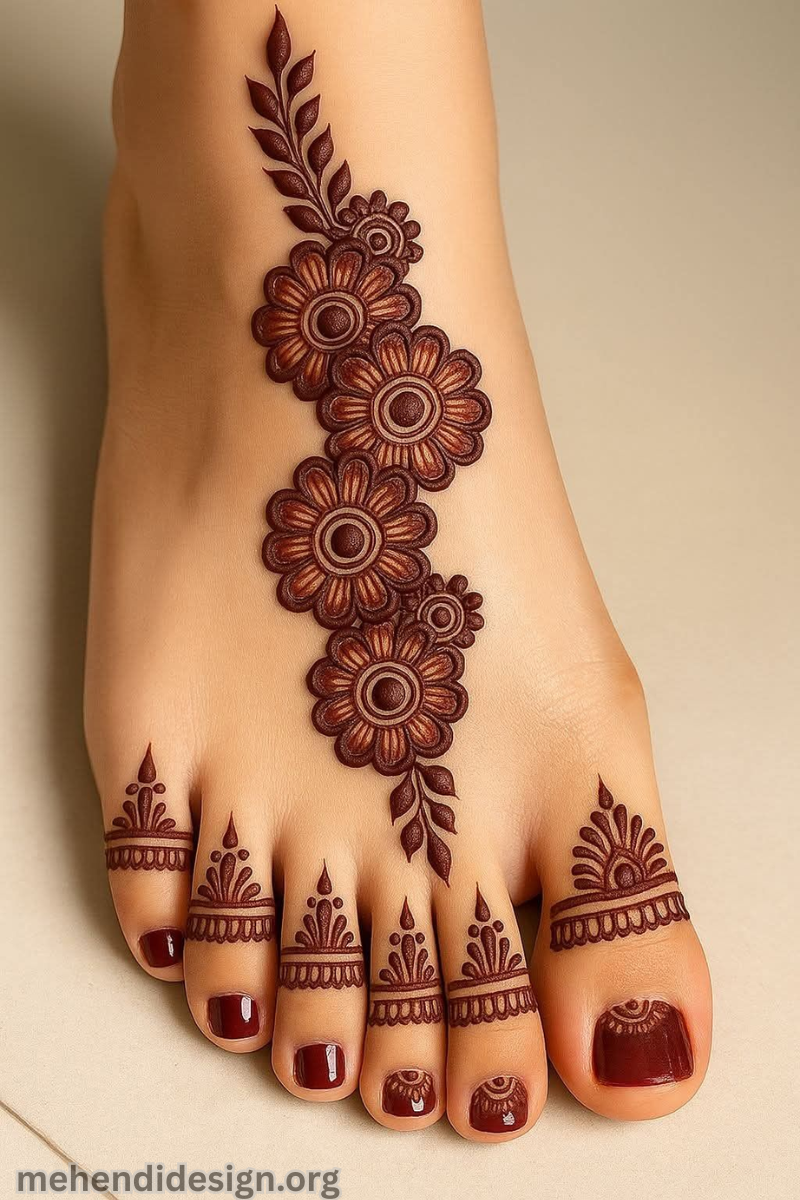 পায়ের মেহেদী ডিজাইন