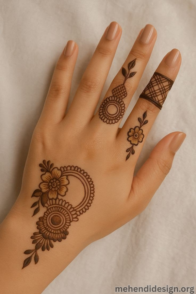 সহজ মেহেদী ডিজাইন ছবি