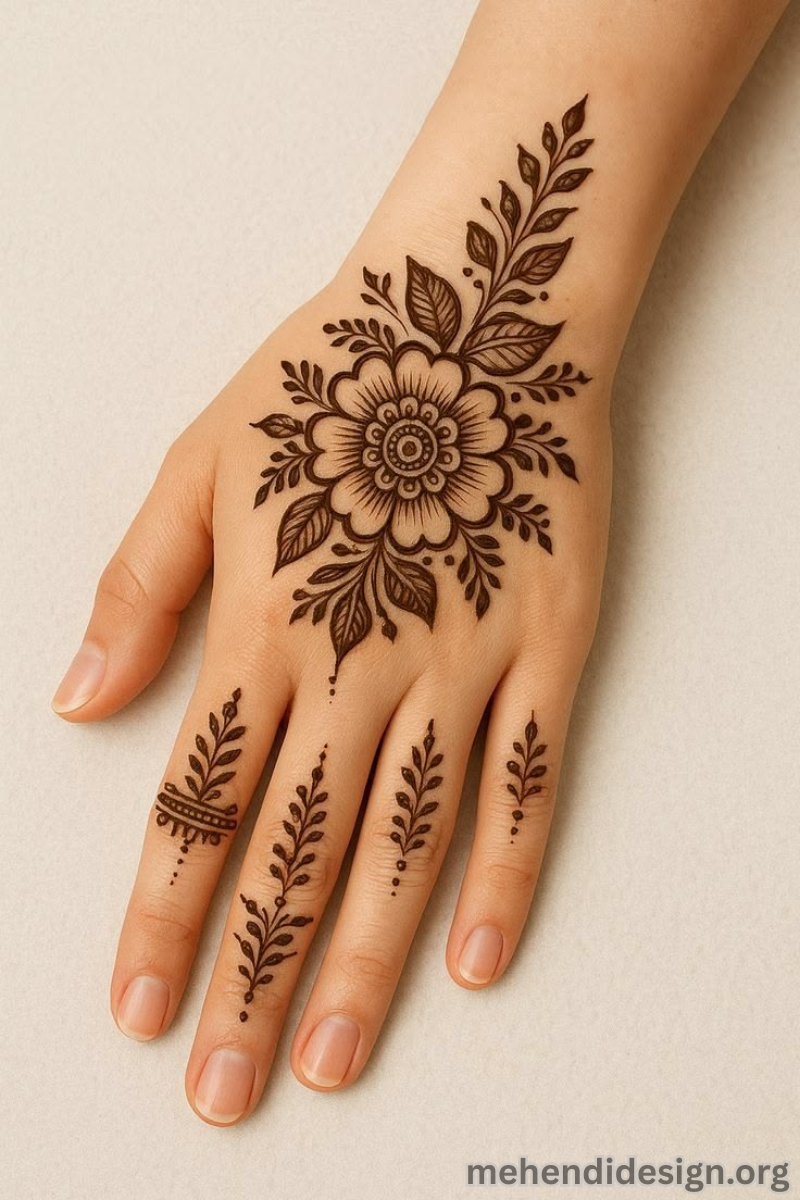 সহজ মেহেদী ডিজাইন ছবি