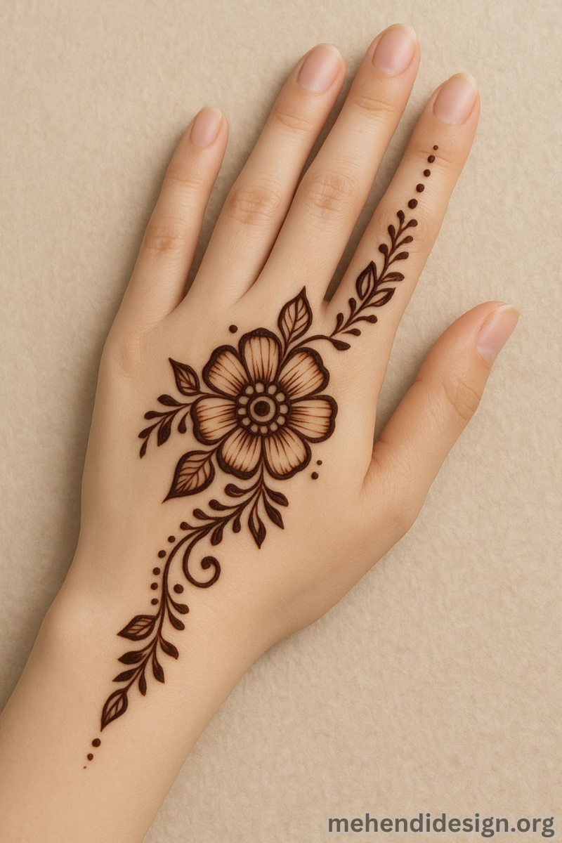 সিম্পল মেহেদী ডিজাইন
