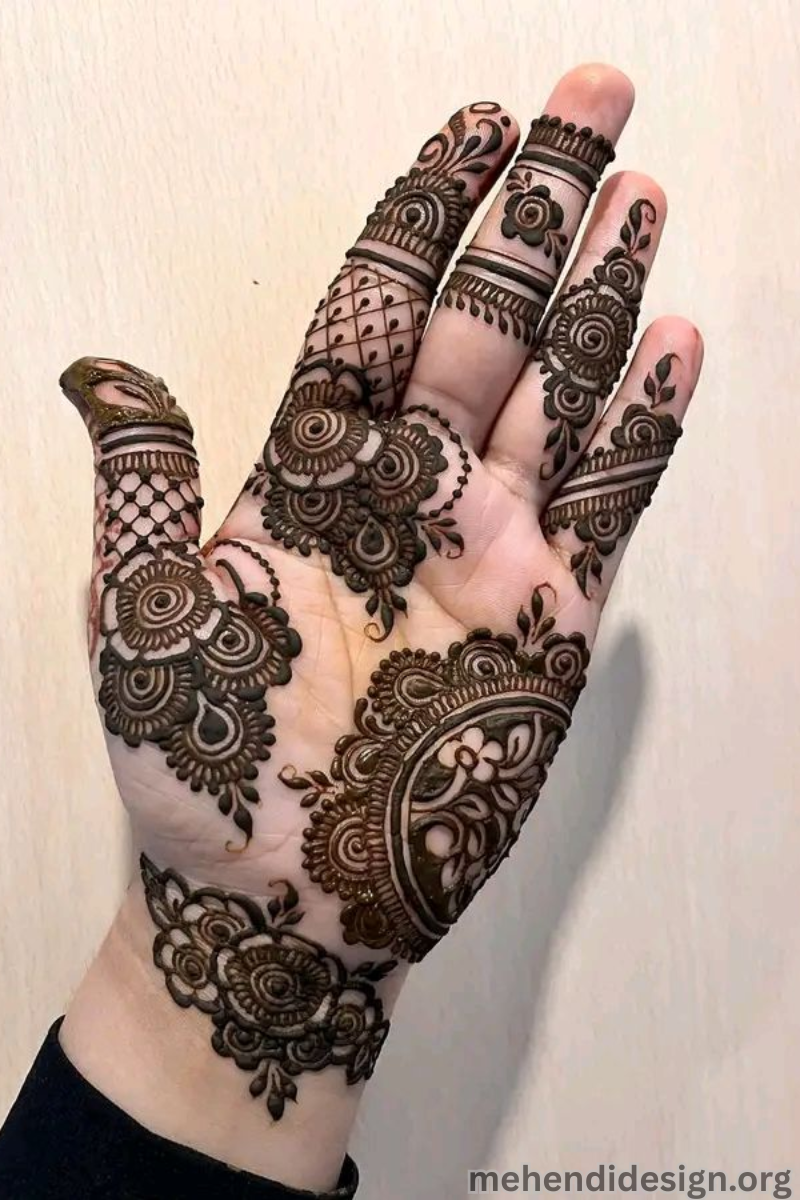 হাতের তালুতে মেহেদী ডিজাইন পিকচার