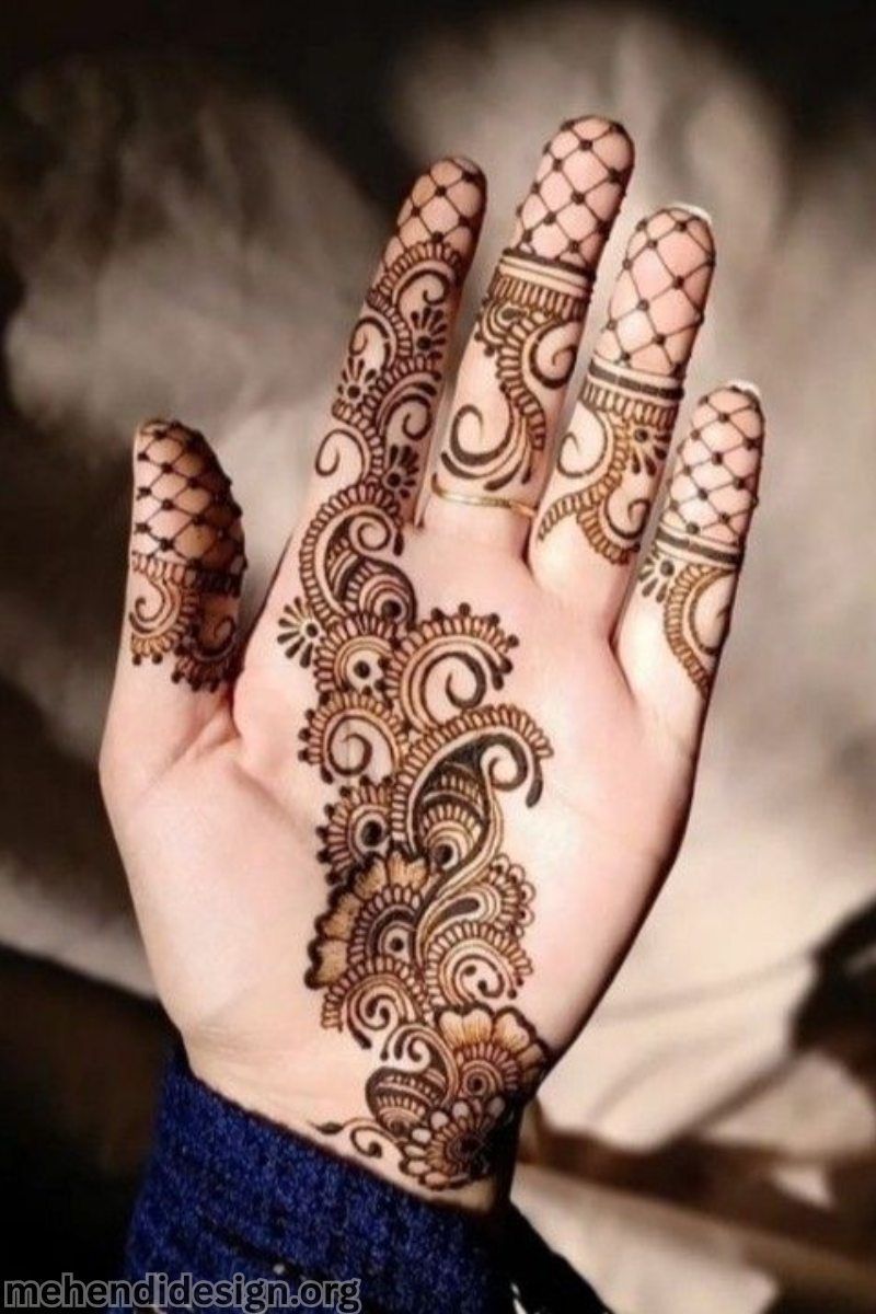 হাতের তালুর মেহেদী ডিজাইন ছবি