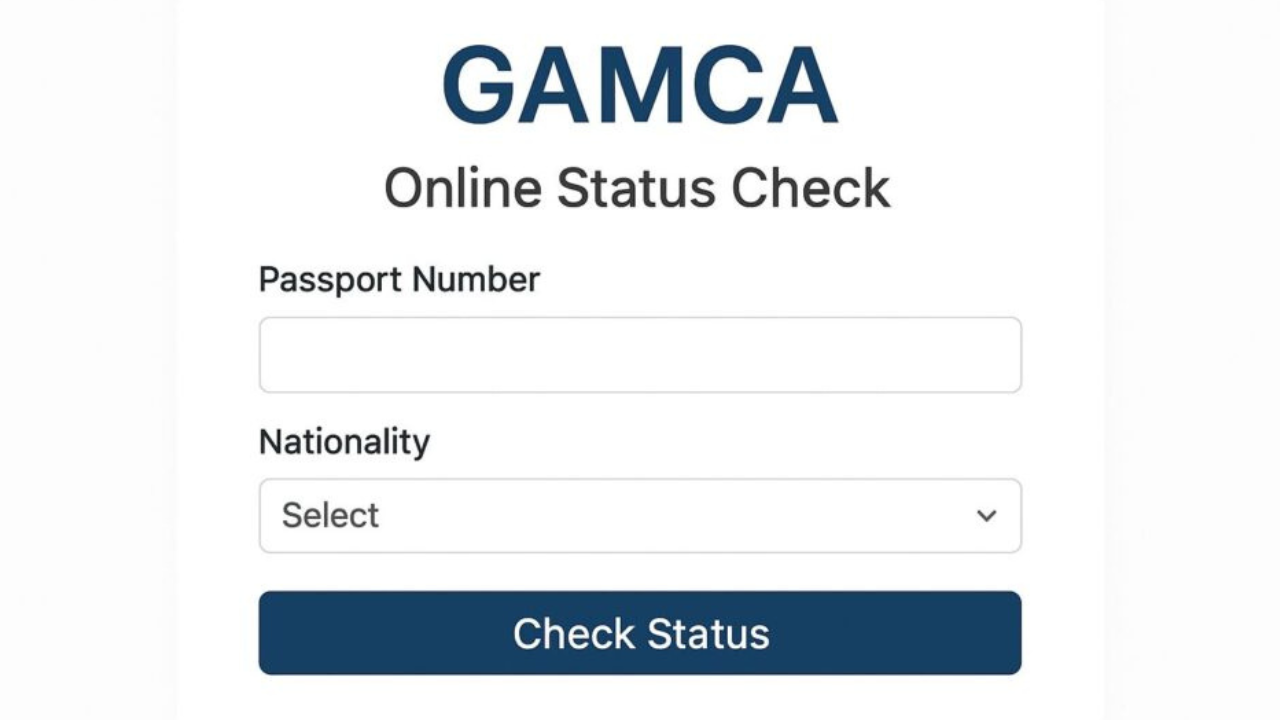 Check Gamca Medical Status Online