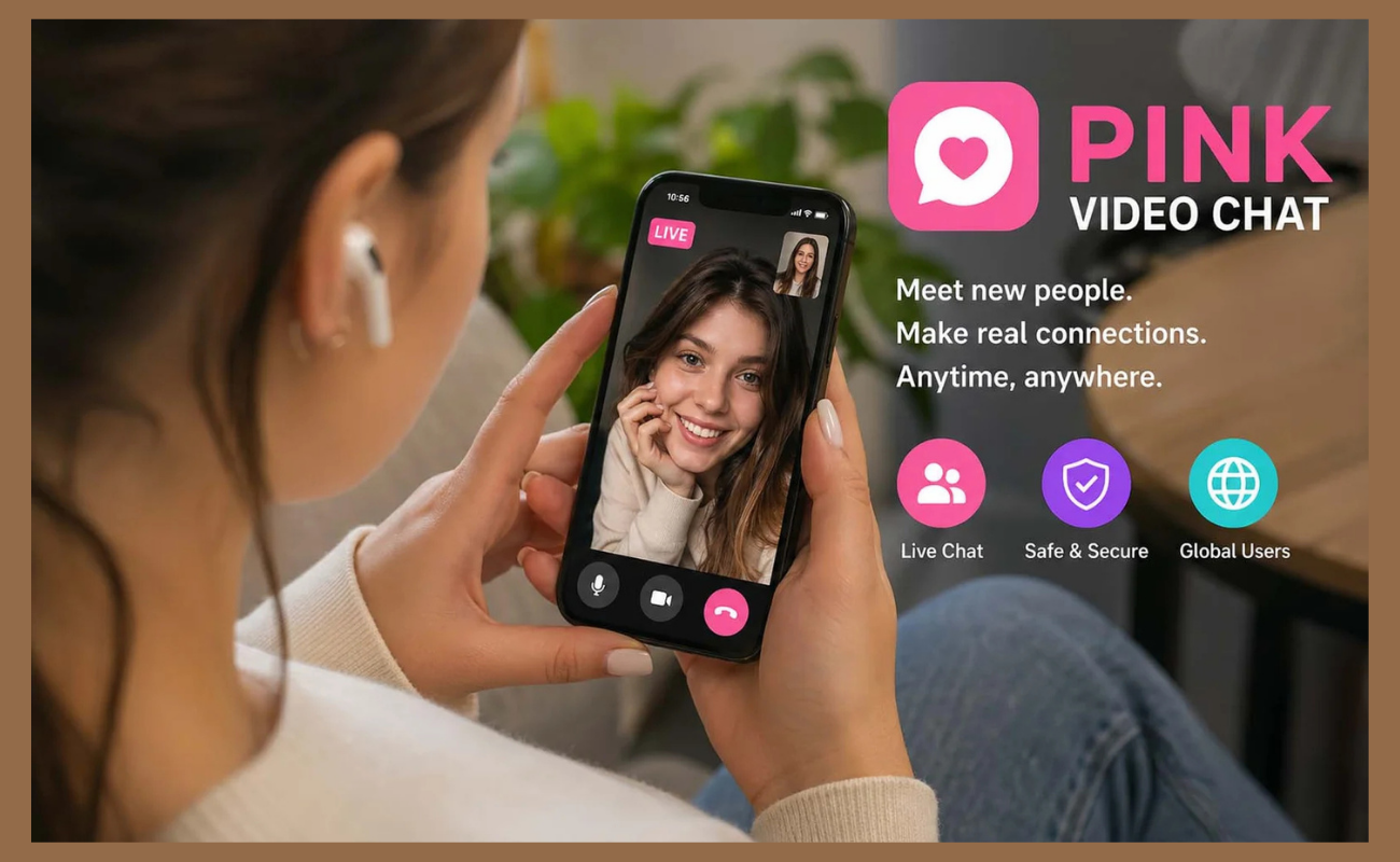 Pink Video Chat Image